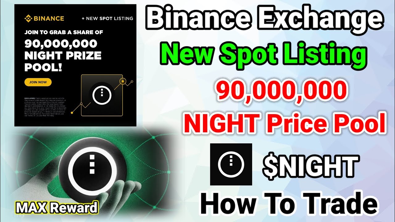 Binance Exchange New Spot Listing Campaign $NIGHT Token Voucher Reward How To Trade Max Reward 