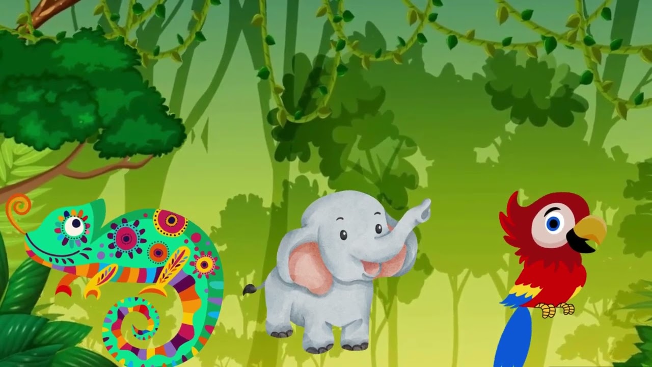 De Kleuren van de Jungle: Ella's Avontuur tegen de Storm | Educatieve Verhalen voor Kinderen