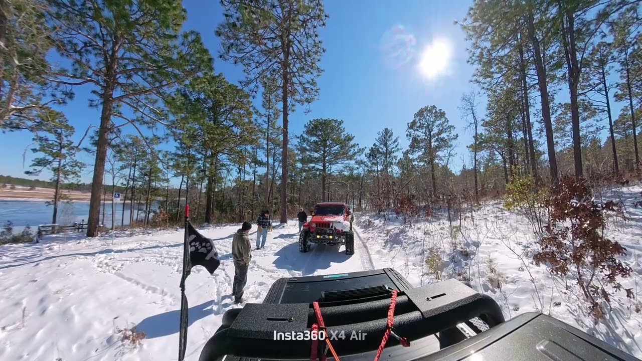 Snowball fight at Sandhills National Wildlife Refuge 