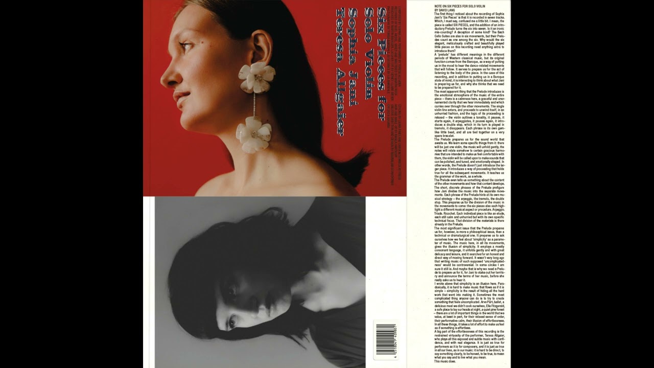 Sophia Jani, Teresa Allgaier - Six Pieces for Solo Violin: II. Arpeggio