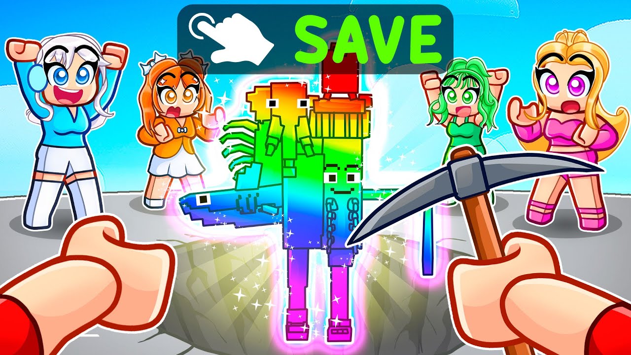 Digging 721,193,932 STUDS To Save Brainrots In Roblox With MY CRAZY FAN GIRLS...