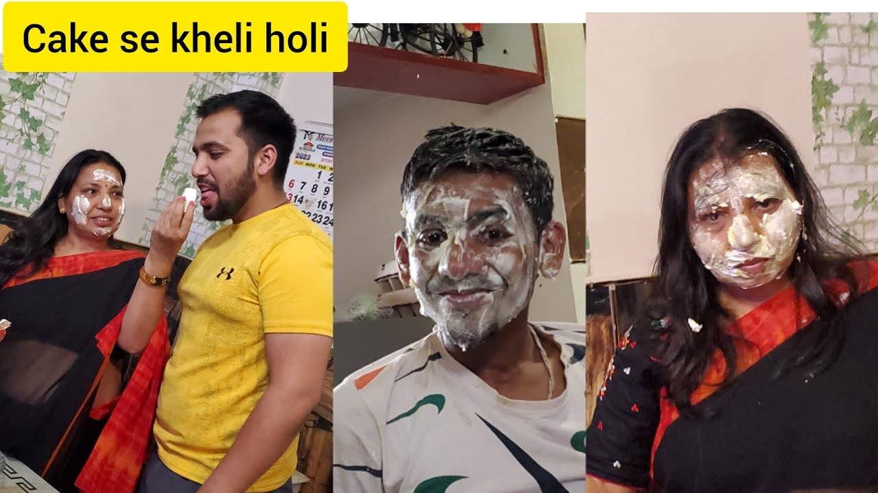 Anniversary celebration par cake se kheli holi,cake cutting vlog #utubevideo #anniversarycelebration