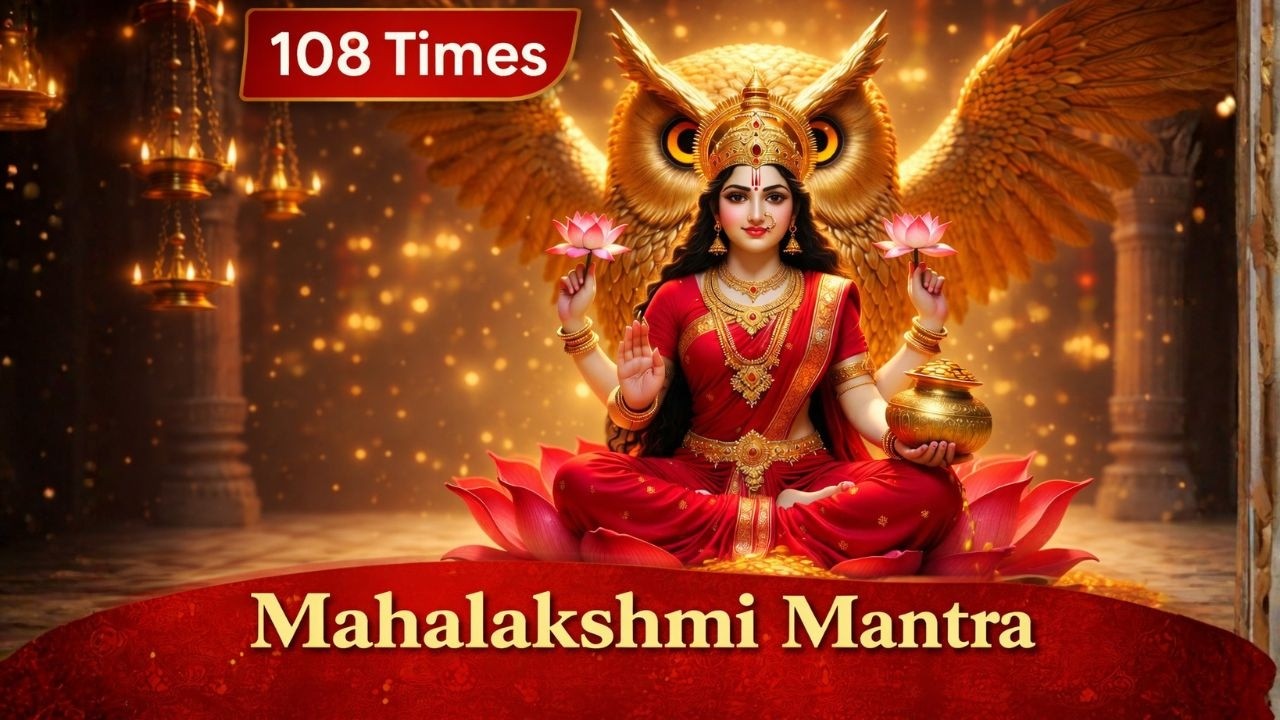 108 Times Om Shreem Mahalakshmyai Namah | Mahalakshmi Mantra for Wealth, Success & Positivity