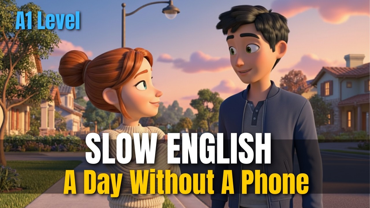 Basic English Journey | My Day Without a Phone | Easy English Listening Practice (A2)