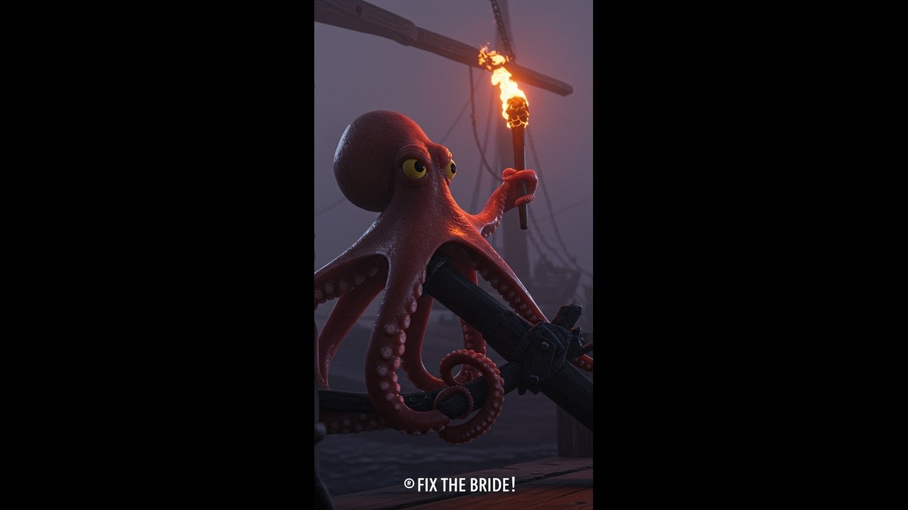 Octopus and Hot Air Balloon Save the Drawbridge