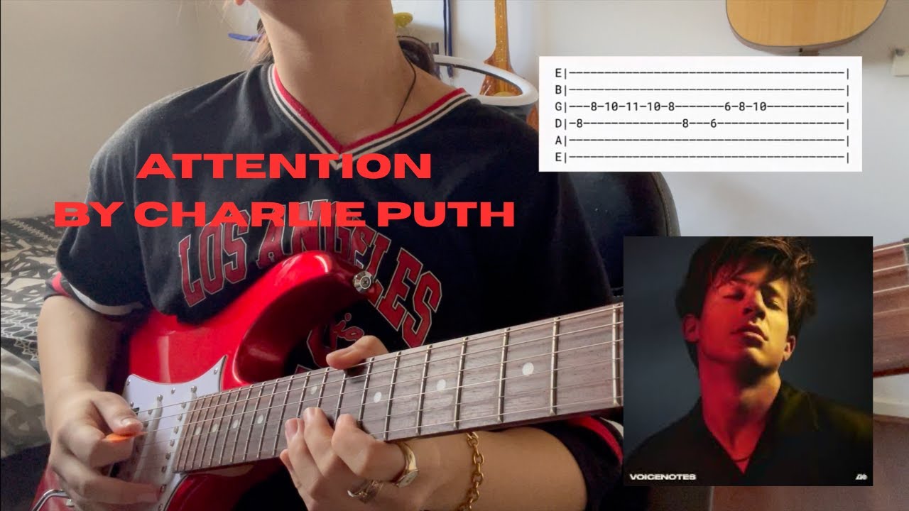 Attention // Charlie Puth Guitar Cover EASY GUITAR TABS