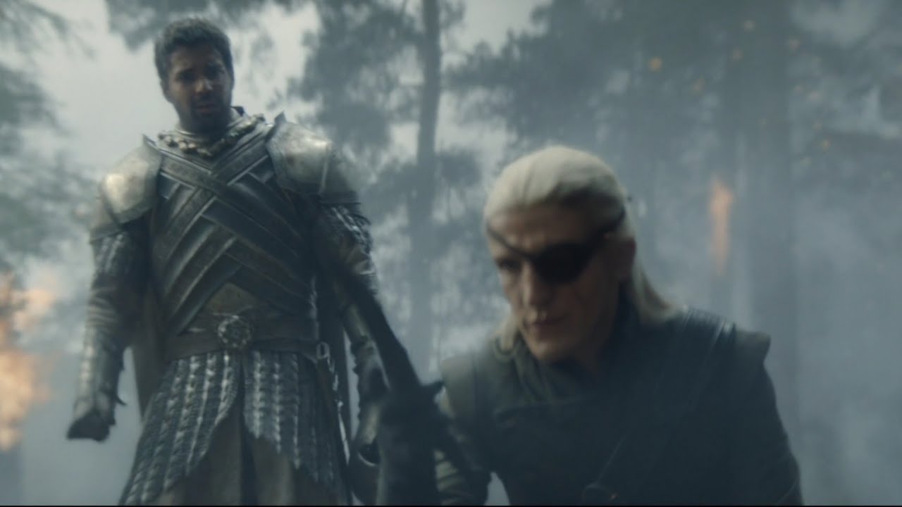 Aegon and sunfyre injured in the battle of Rook rest - A dance of Dragons - House of the dragon 2x4