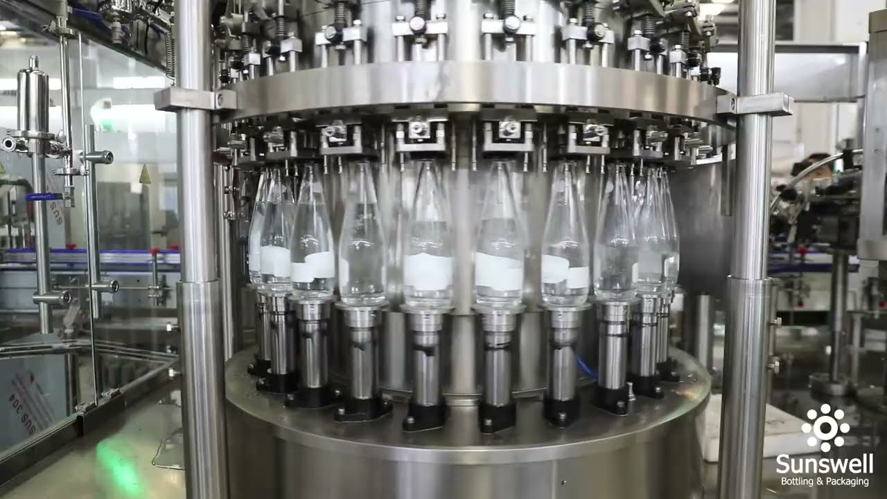 6000BPH 500ml Glass Bottled Carbonated Water Filling Line
