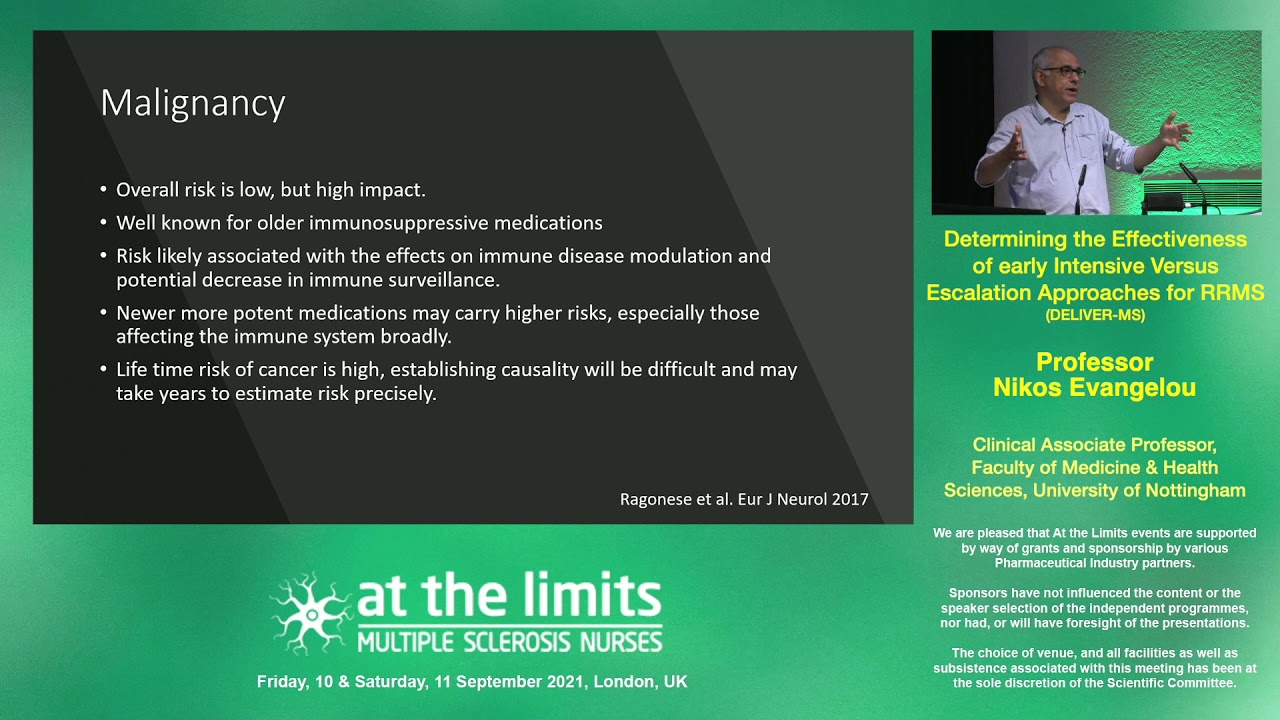 Nikos Evangelou - Determining the Effectiveness of early Intensive vs Escalation Approaches for RRMS