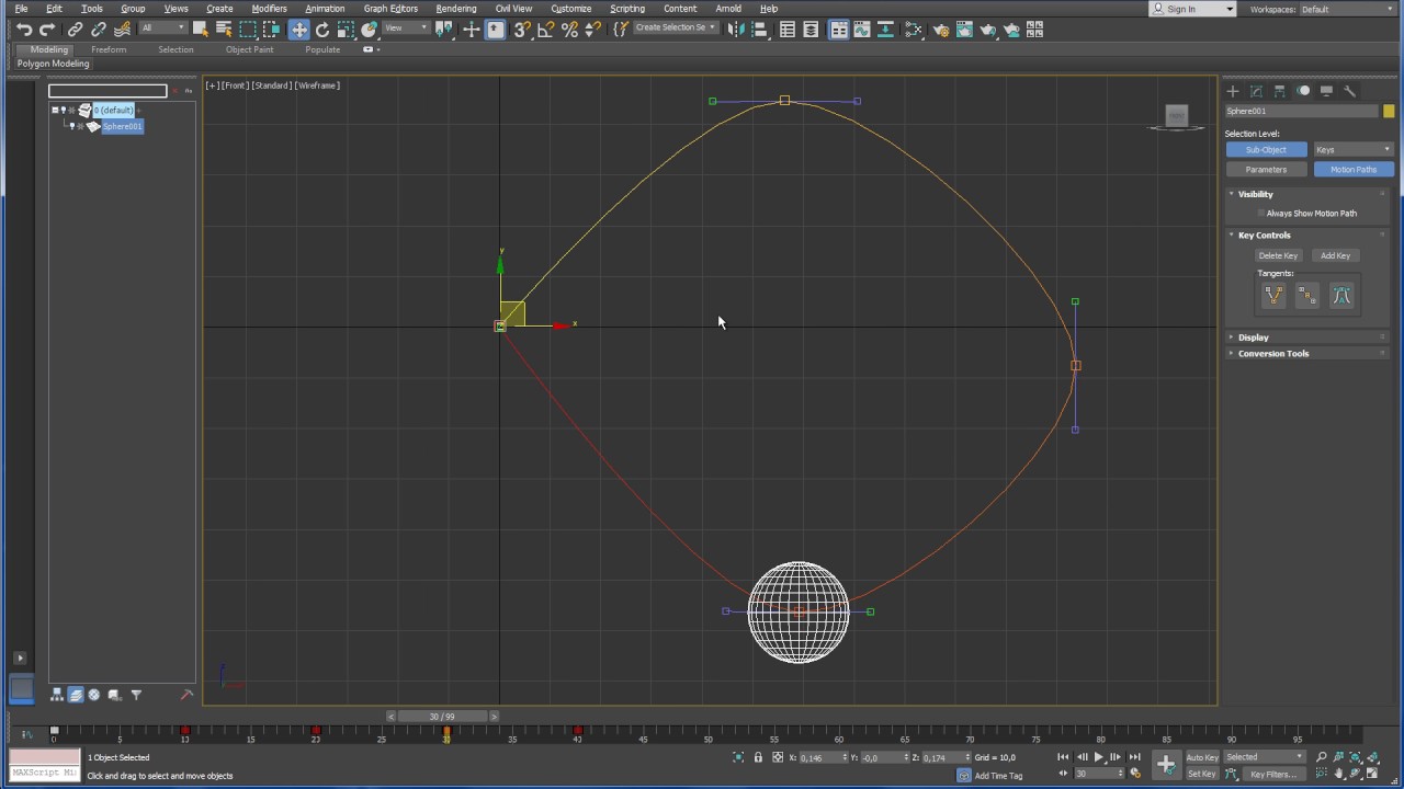 Новое в 3ds Max 2018. Работа с траекториями