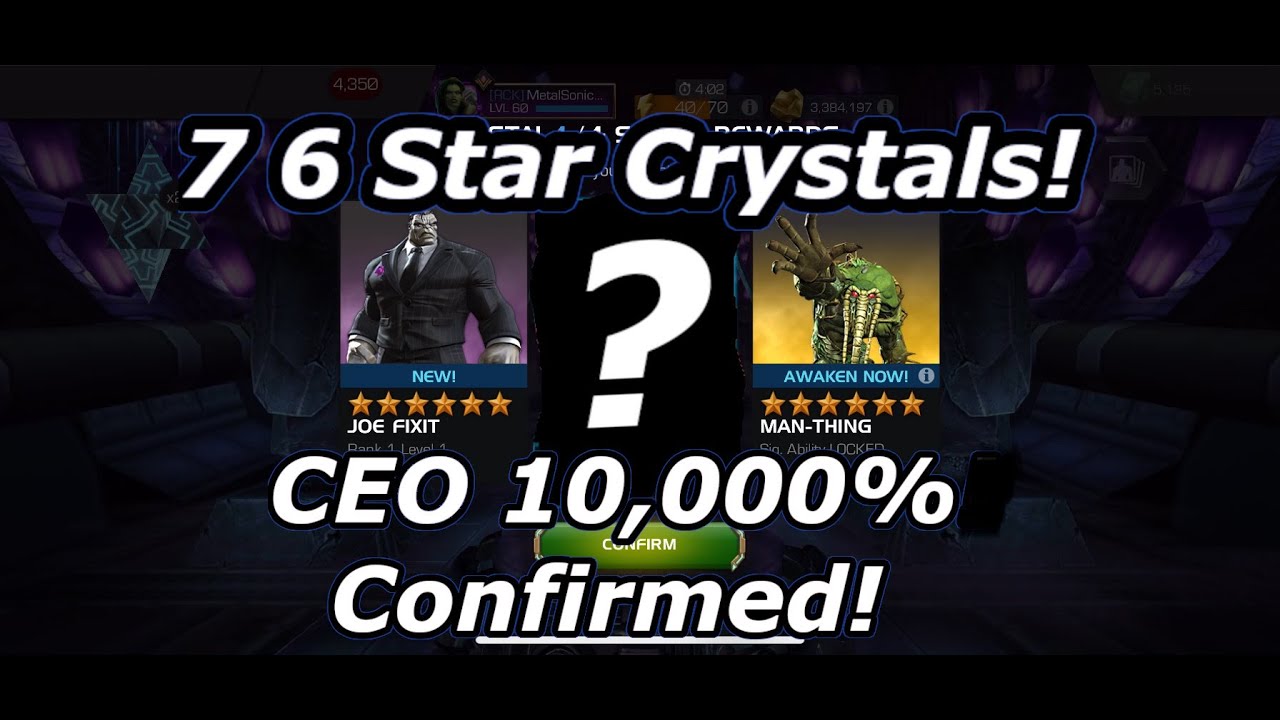 7 6 Star Crystals! CEO 10,000% Confirmed! Deadpool's Spring Cleaning.