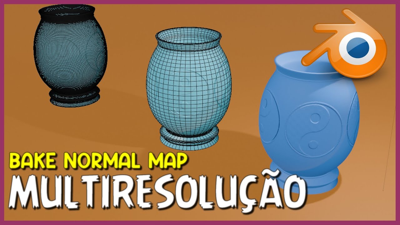 ASSANDO TEXTURA NORMAL MAP COM A MULTIRESOLUÇÃO