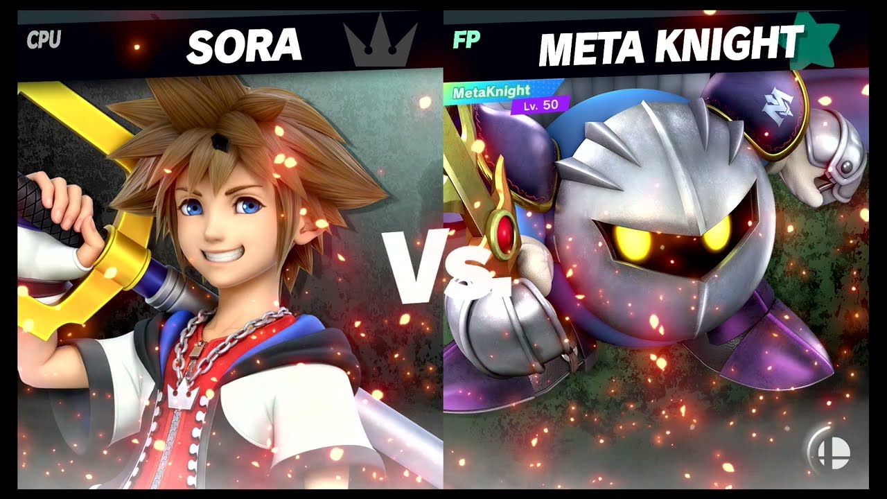Super Smash Bros Ultimate Amiibo Fights – Sora & Co #319 Sora vs Meta Knight