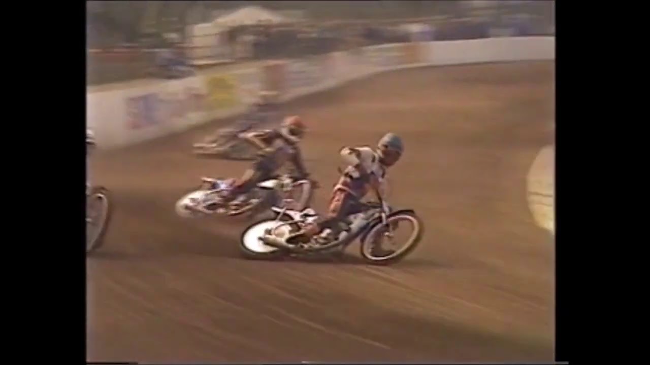 Colin Richardson puts Mitch Shirra through the Fence!!