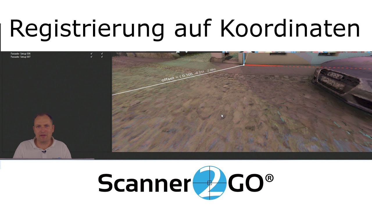 Georeferenzierung einer Punktwolke mit PinPoint - Scanner2GO