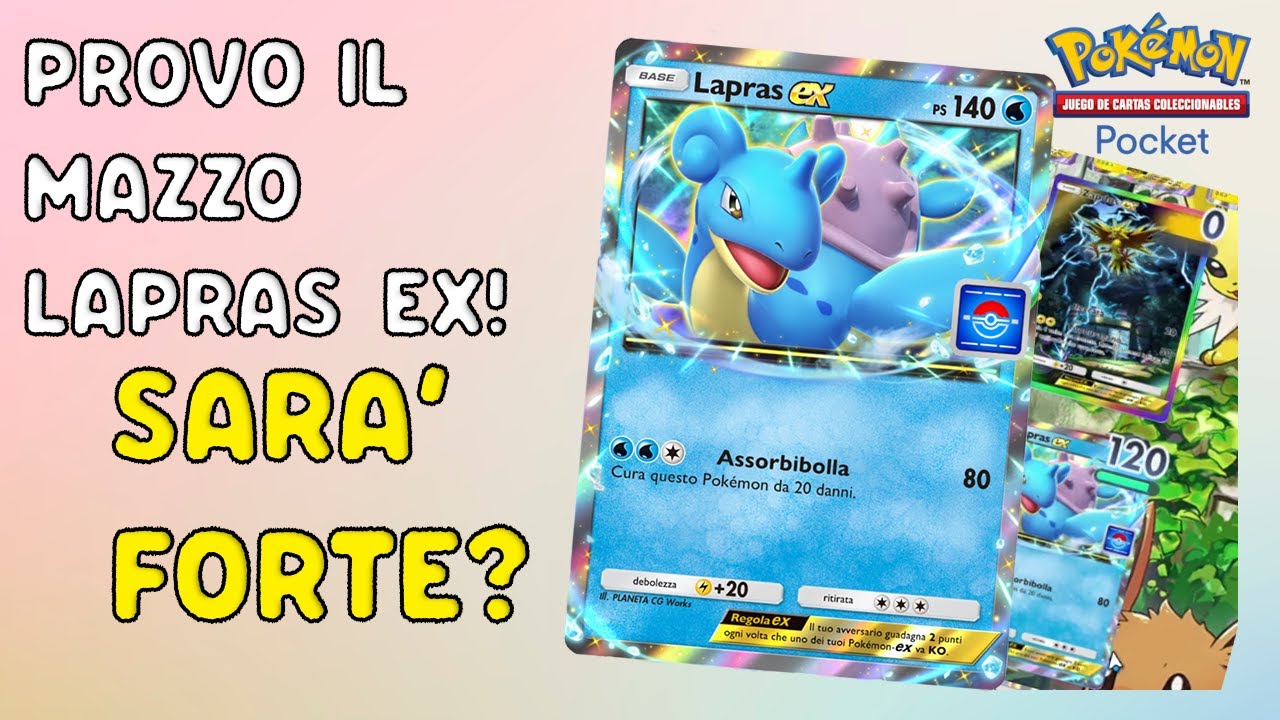 BATTO PIKACHU EX CON LAPRAS EX - Testiamo il Mazzo! Pokemon Pocket Tcg Ita