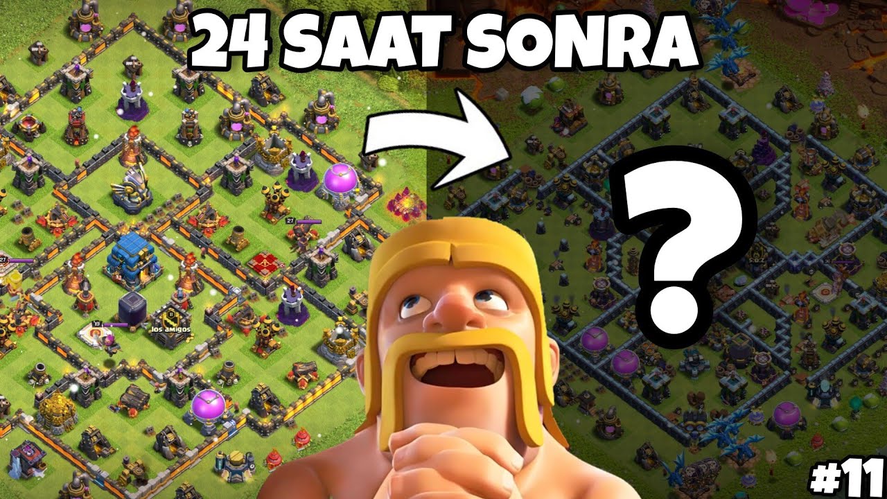 24 SAAT BOYUNCA TAKİPÇİMİN HESABINI KASMAK 11.BÖLÜM ! Clash of Clans