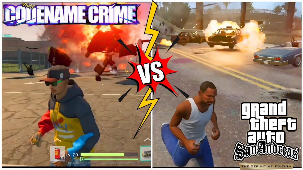 CODENAME CRIME: VICE OPEN WORLD V/S GTA SAN ANDREAS DEFINITIVE EDITION