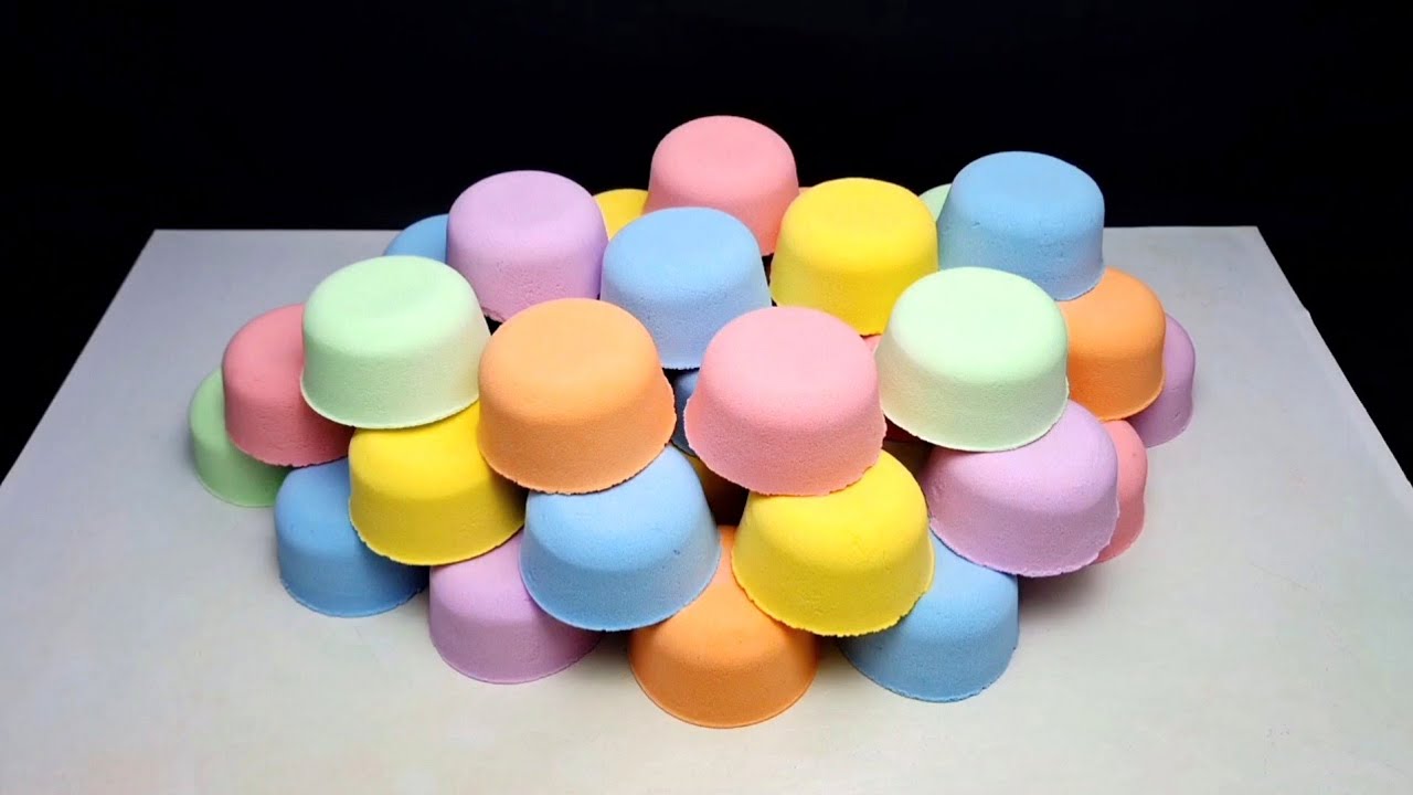 ASMR mix baking soda colorful