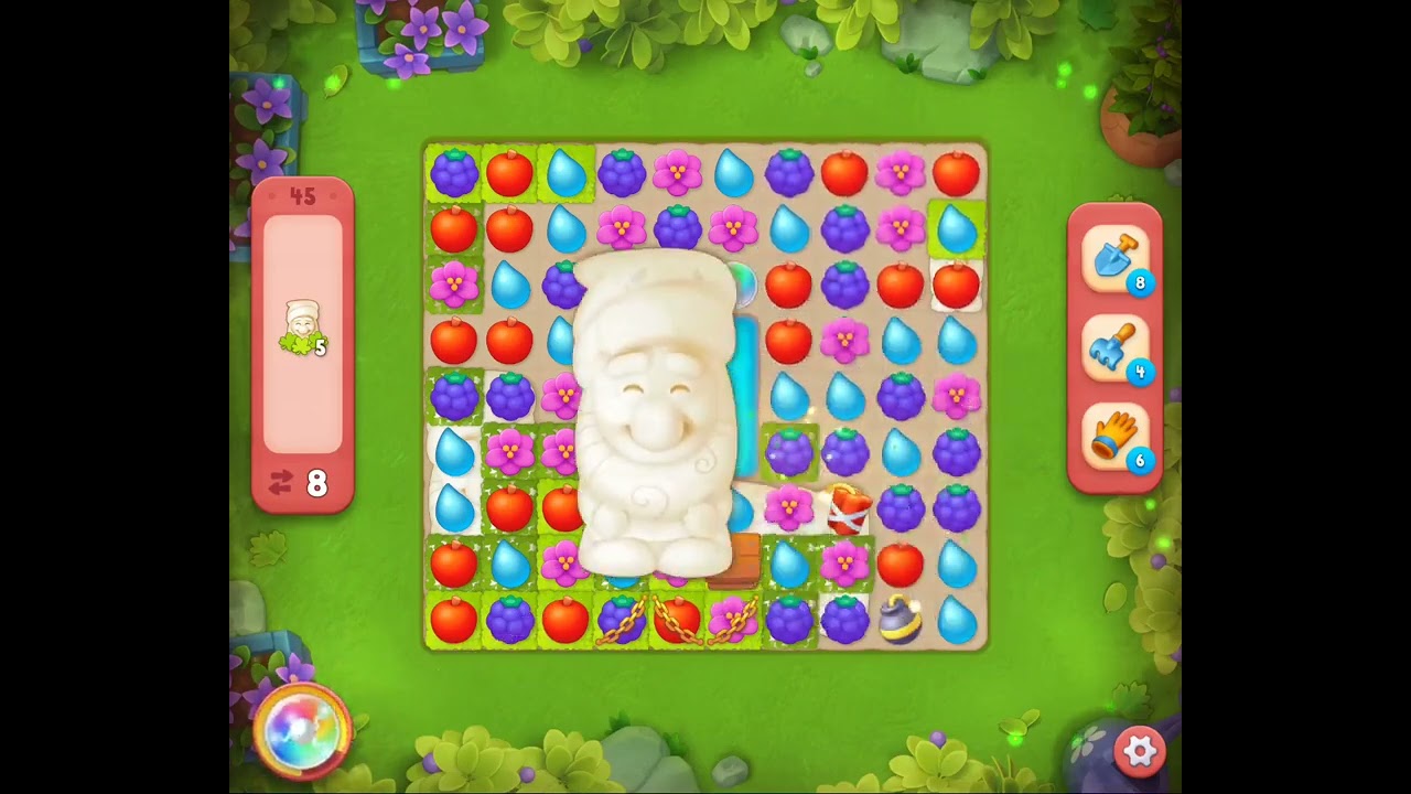 Gardenscapes Level 45 Completed
