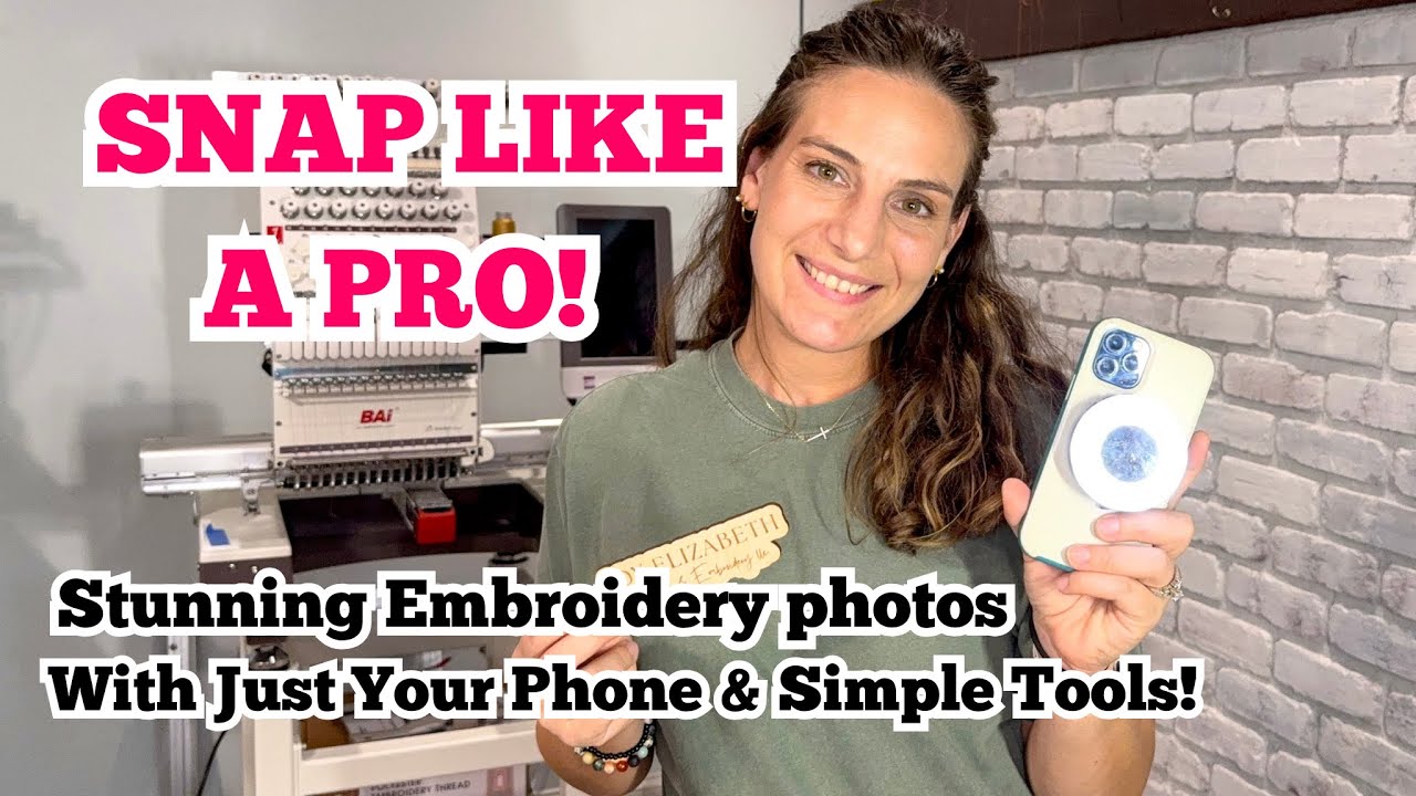 Snap Like a Pro: Stunning Embroidery Photos with your phone & simple tools