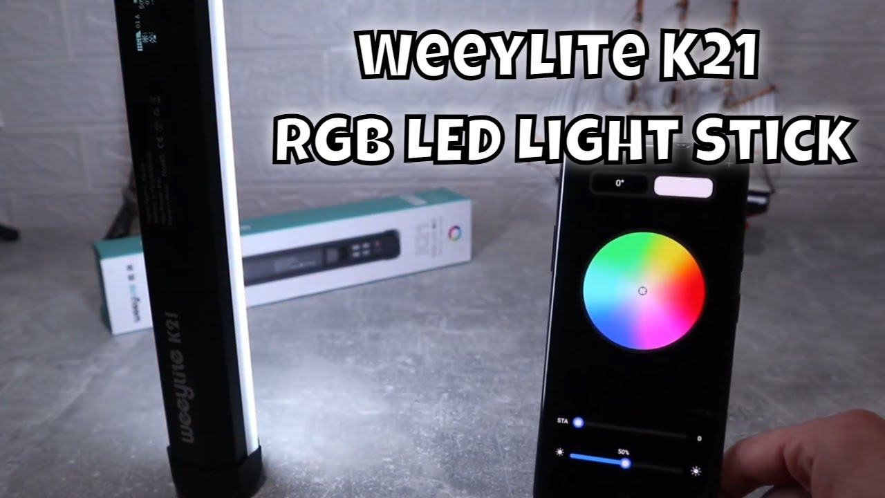 Weeylite K21 RGB LED Light Stick review and how to use