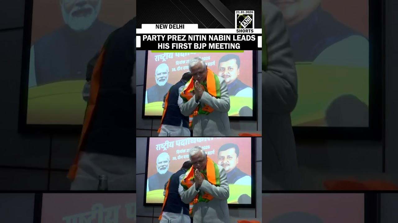 BJP&rsquo;s newly elected National President Nitin Nabin chairs his first organizational meeting in Delhi