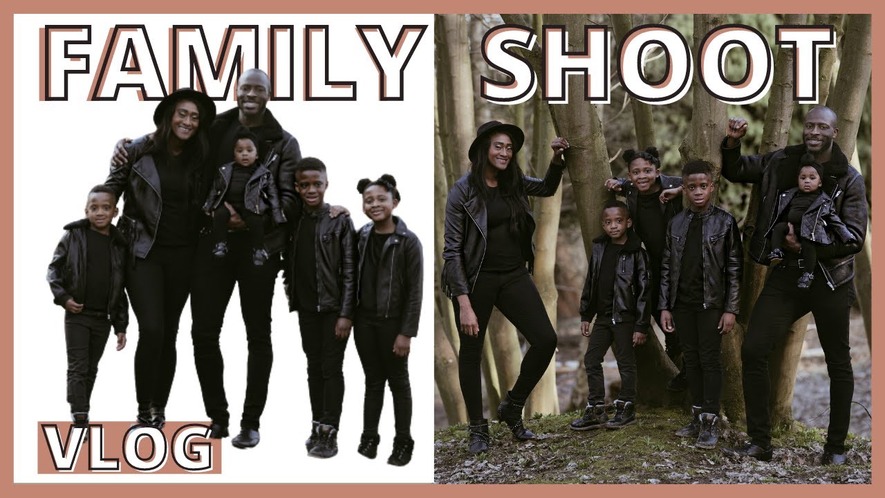 VLOG | MATCHING FAMILY PHOTOSHOOT DAY | get ready with us | family of 6