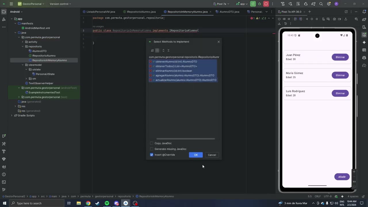 Parte 2 - MVC + REPOS - PMDM Distancia