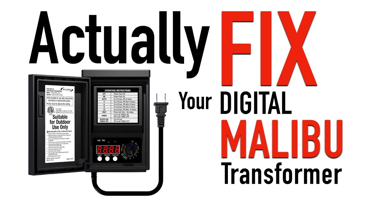 Malibu Outdoor Landscape Lighting 120 to 12VAC Transformer Repair (8100-9120-01)
