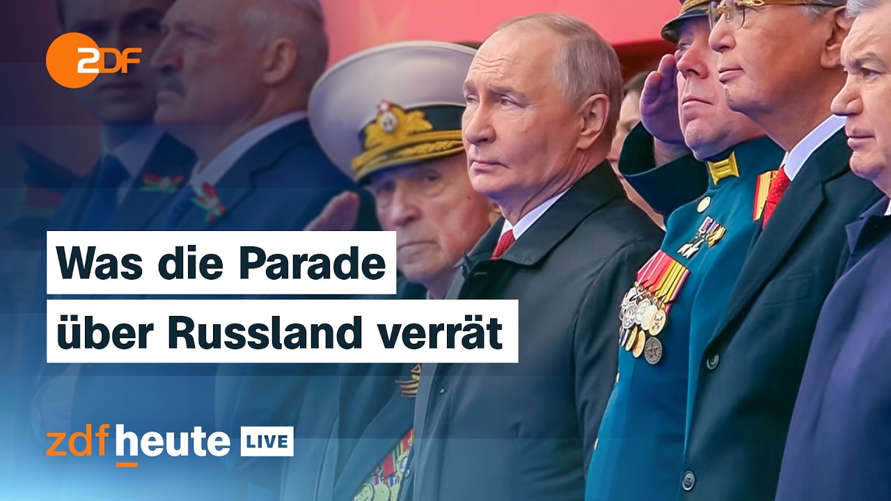 Putins Milit&auml;rparade ohne Panzer und Raketen: Wie es um Russland steht | ZDFheute live