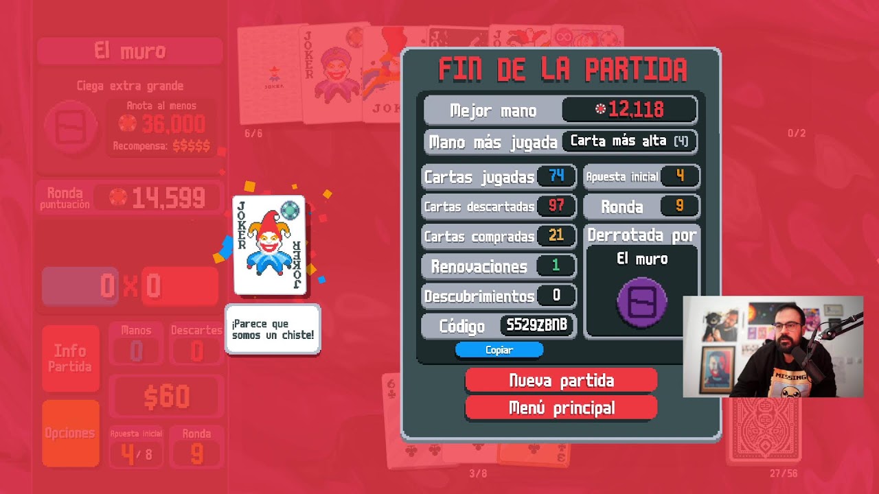Peak Balatro Gaming (los últimos pozos del mazo más difícil)
