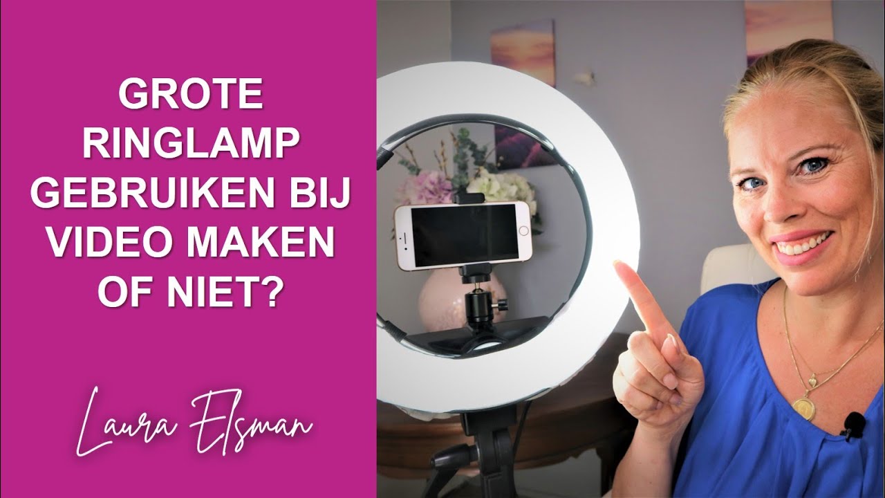 Grote ringlamp gebruiken voor video's Bol.com
