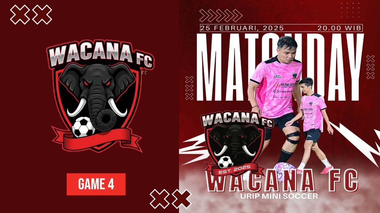 🔴MATCH DAY❗❗❗ GAME 4 // TIM BIRU VS TIM PINK // INTERNAL FUN MATCH // WACANA FC 🔥🔥