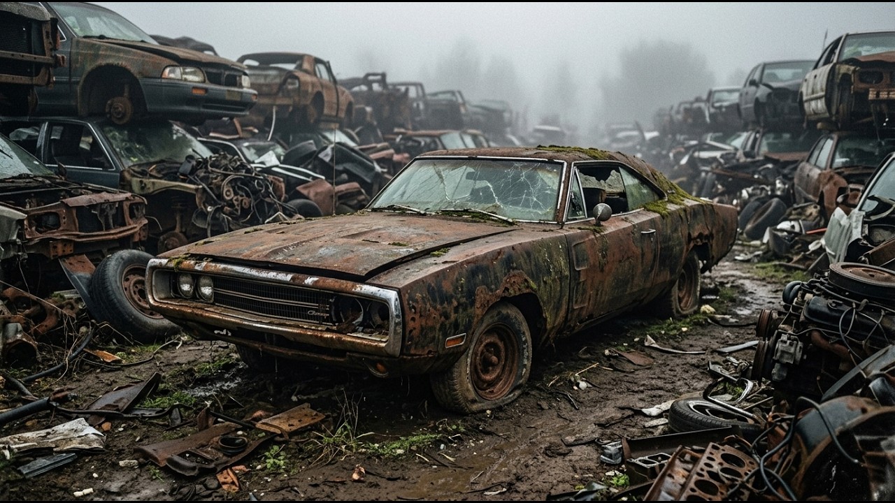 ASMR Car Repair | Dodge Charger 1970 Full Restoration After 50 Years Abandoned