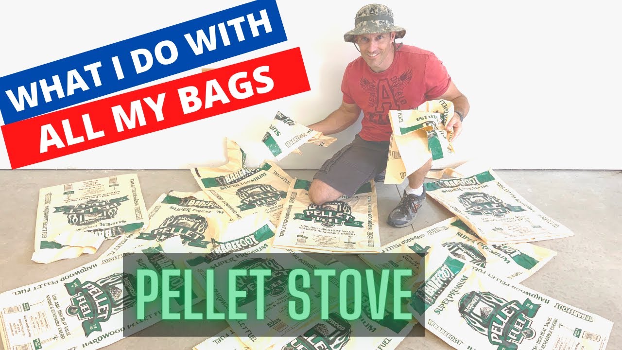 What to do with all your wood pellet bags from pellet stove (recycle)