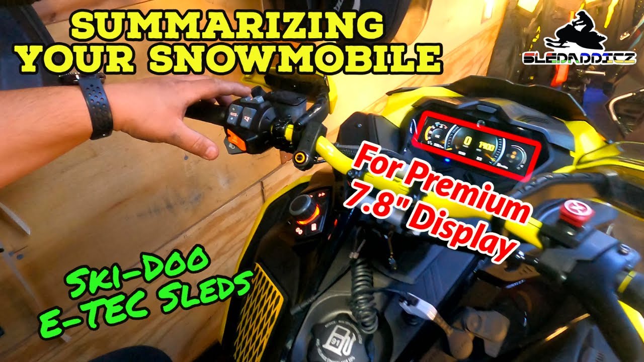 How to Summarize Your Ski-Doo Snowmobile | E-TEC Engines Using the 7.8