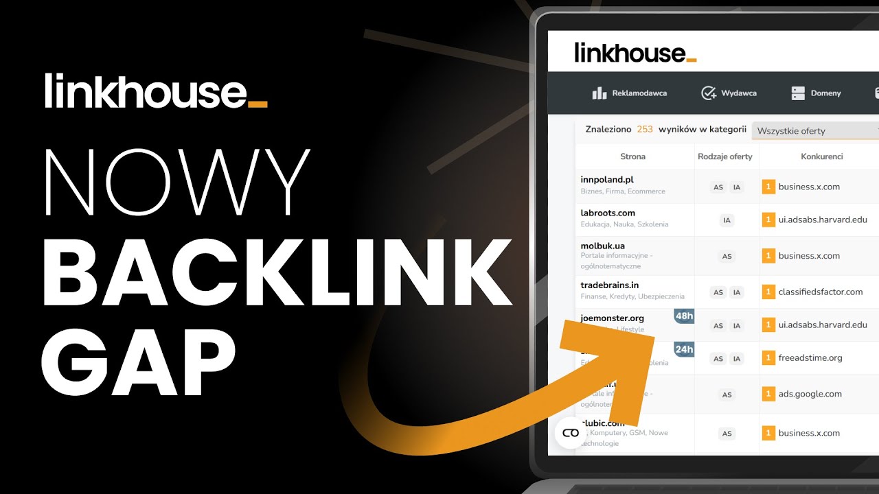 Lepsze SEO dzięki Backlink Gap &ndash; odkryj linki, kt&oacute;rych Ci brakuje!