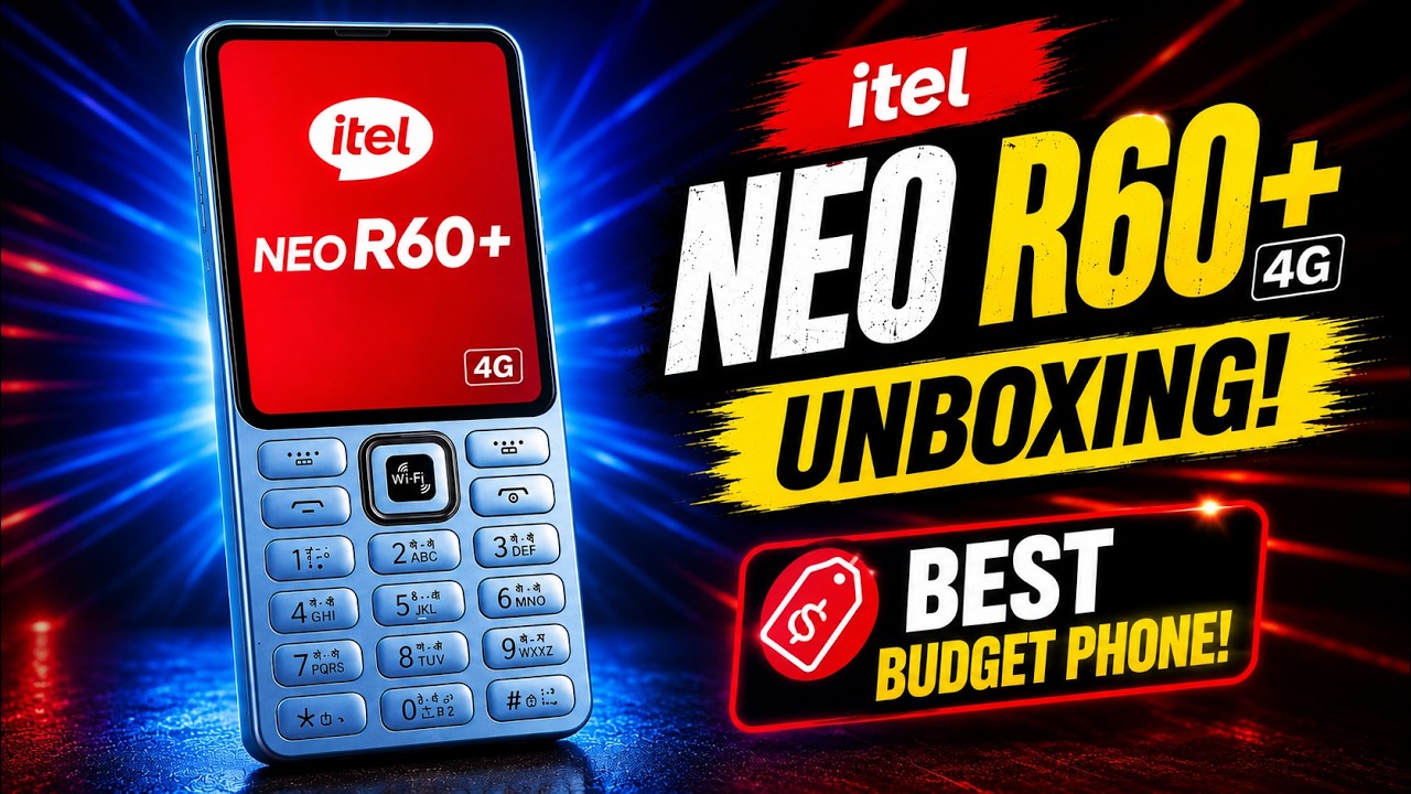 This Keypad Phone Has WIFI HOTSPOT?  itel NEO R60+ Unboxing| big display