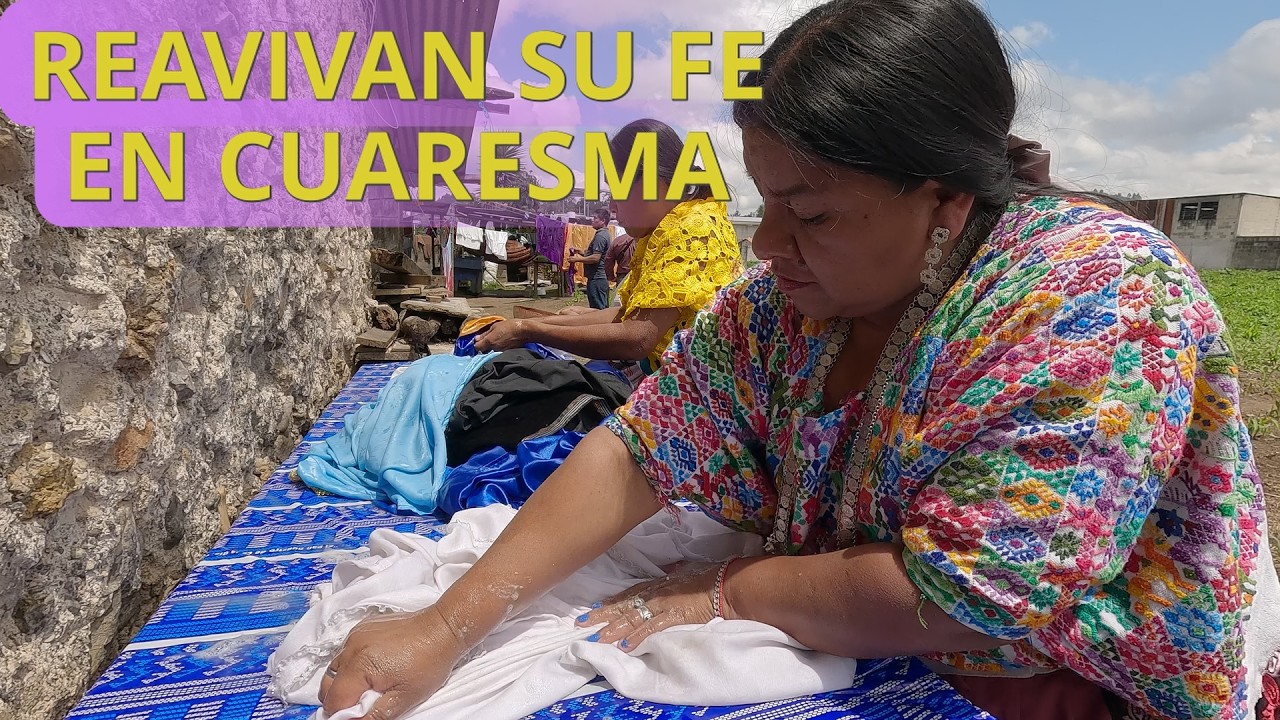Realizan el lavado de túnicas