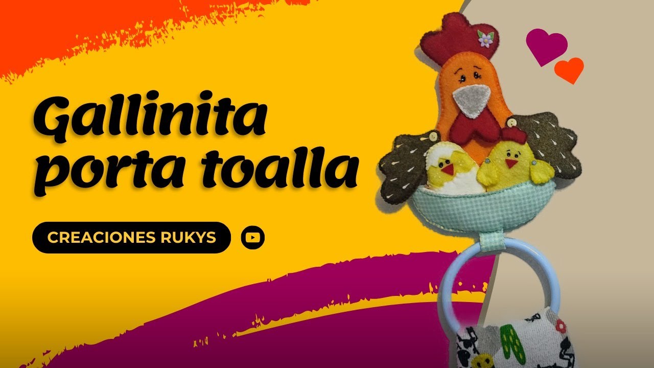 Gallinita porta limpiones - Creaciones Rukys