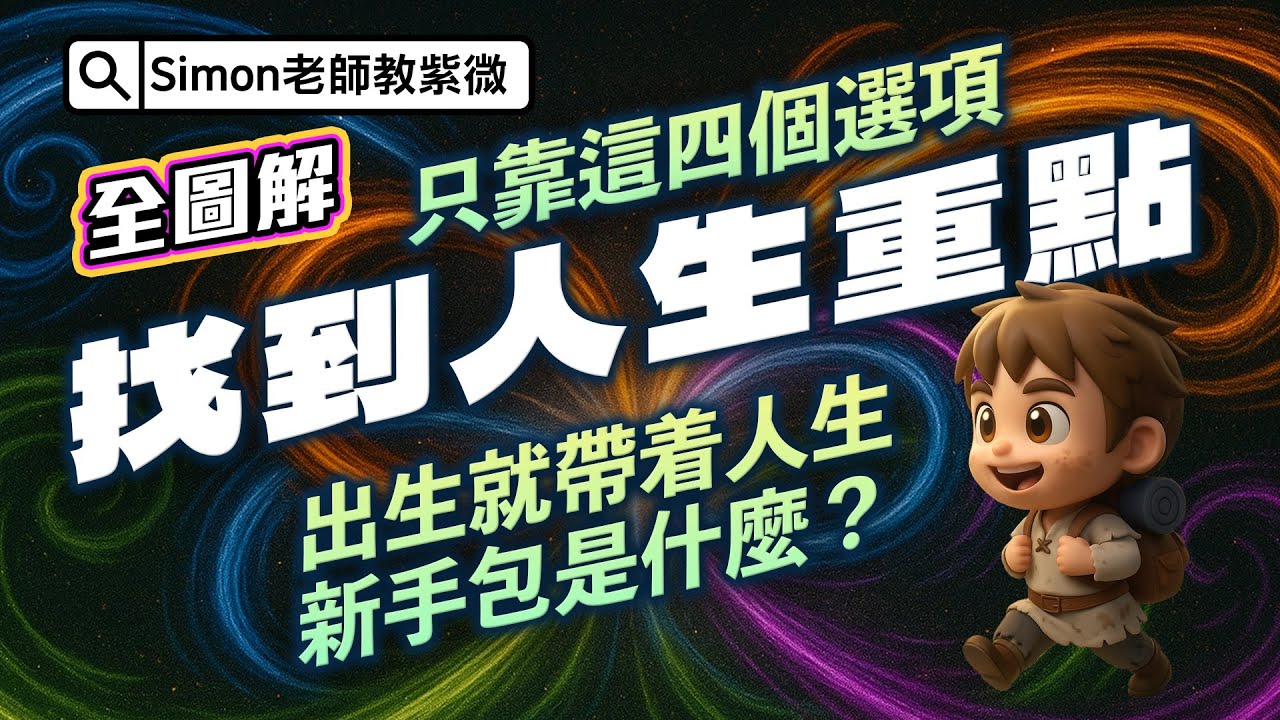 EP144.只靠這四個選項找到你人生的重點在哪裡 | 生年四化【Simon老師教紫微】