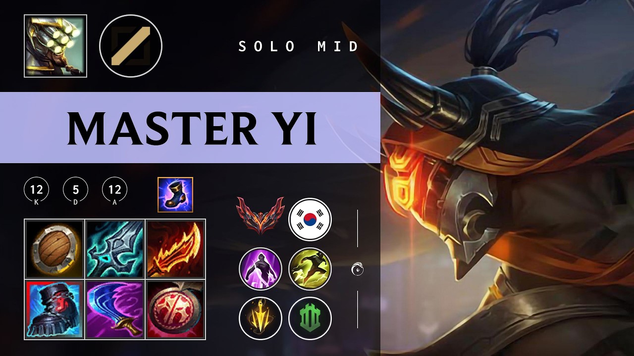 Master Yi Mid vs Ryze - KR Grandmaster Patch 26.03