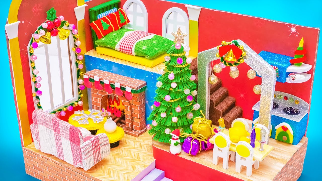 Costruiamo Una MAGICA Casa Natalizia Giocattolo! ❄️🏠🎄 Meraviglie invernali fai-da-te