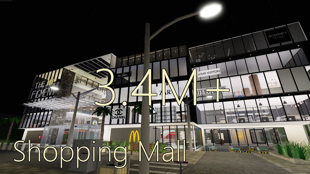 (3.4M+) Bloxburg Shopping Mall - My Most Expensive Build on Bloxburg