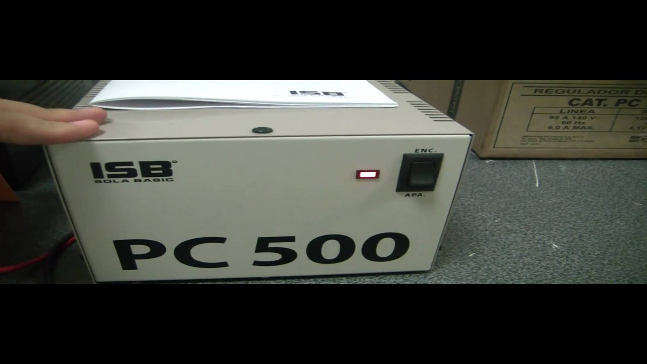 Regulador de voltaje ferroresonante PC-500 de Sola Basic pruebas 2021