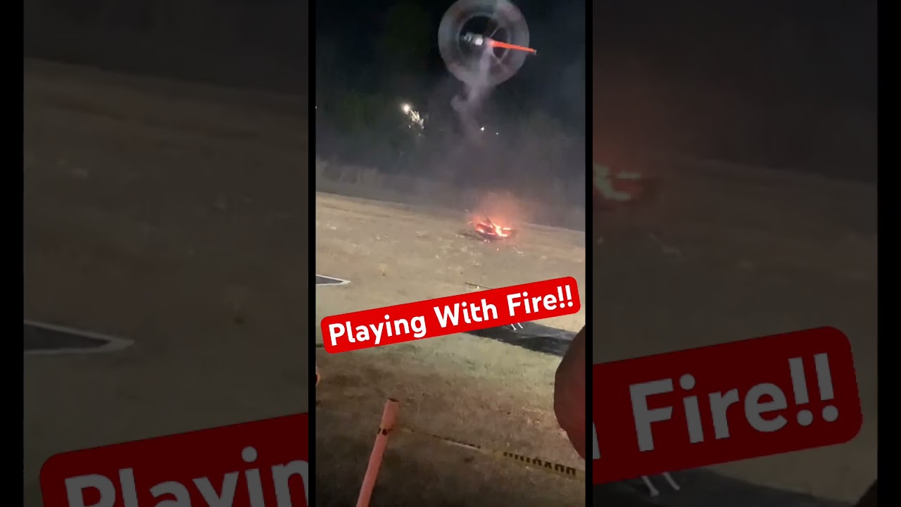 Fire Flight on a RC Helicopter!!! #remotecontrol #rchelicopter #helicopter #rc #3dhelicopter