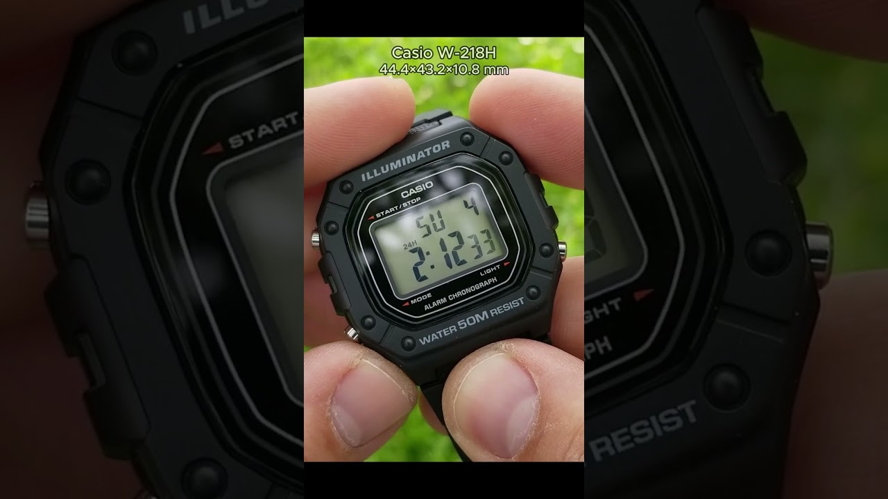 Casio W-218H - Watch modes #casio #w218 #w218h