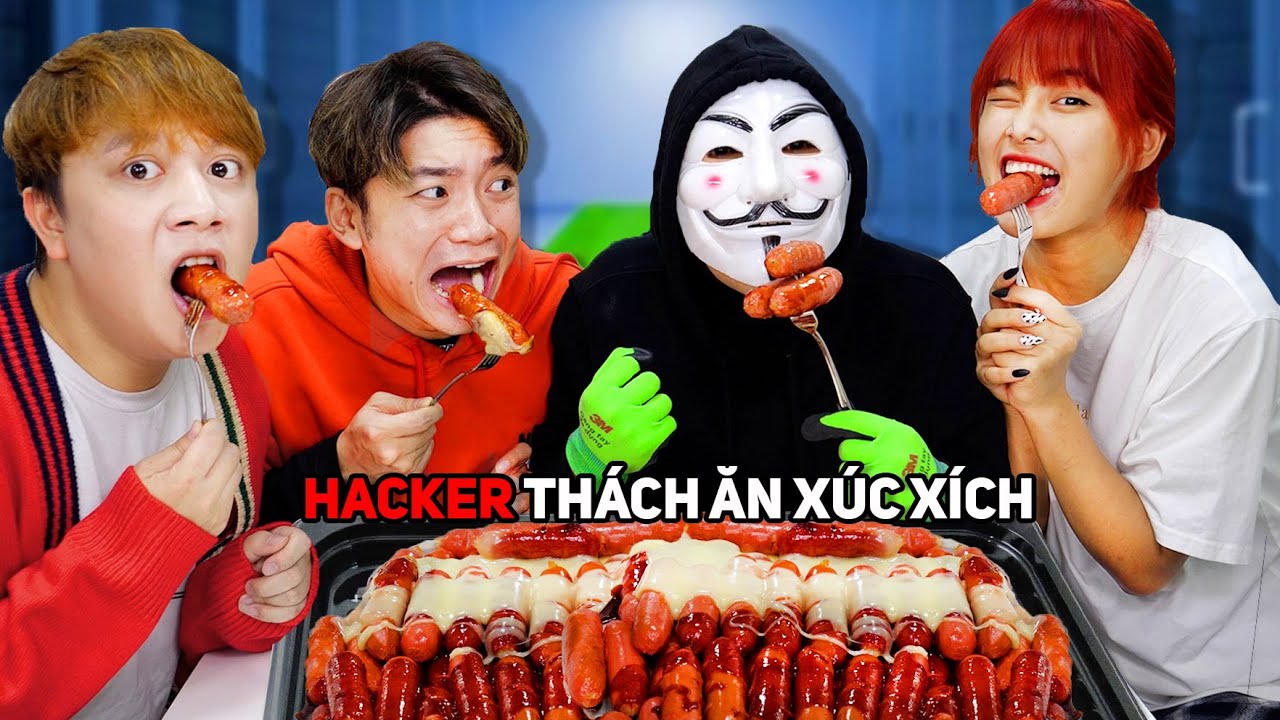 Thử Thách Ai Ăn Xúc Xích Phô Mai Cay Cuối Cùng VS Hacker Lực Sĩ