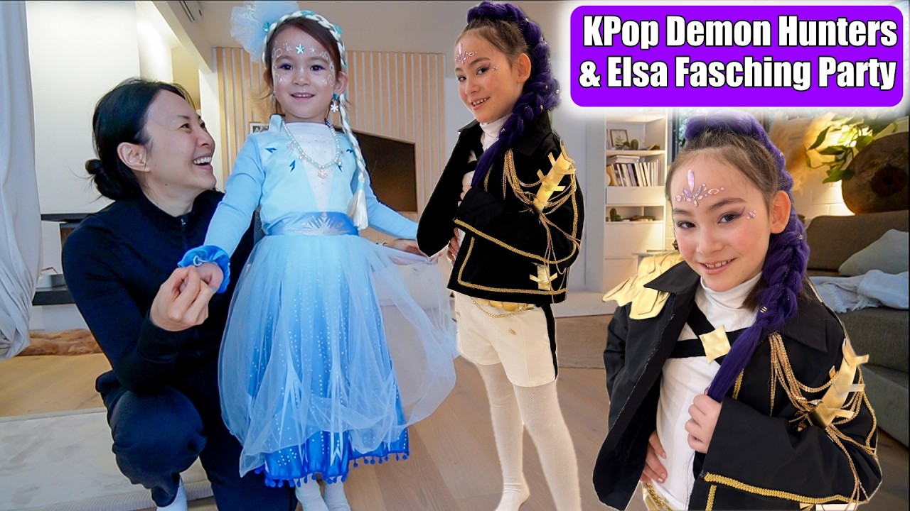 KPop Demon Hunters & Elsa Frozen 😍 Fasching feiern Kindergarten & Schule | Mamiseelen